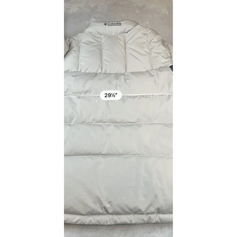 Columbia Mens XXL Down Puffer Jacket Gray Charcoal Parka SM5085 Winter Coat - Picture 7 of 8